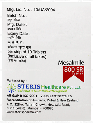 Mesalmile 800 Sr Tablet 10