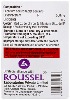 Levitram 500 Tablet 10 Levitram 500 Tablet 10