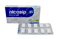 Nicosip Mint 2 MG Sugar Free Chewing Gum 10