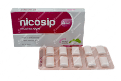 Nicosip Mint 4 MG Sugar Free Chewing Gums 10