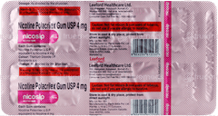 Nicosip 4mg Mint Flavour Sugar Free Nicotine Gums 10