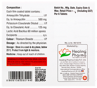 Healclav Lb 625 Tablet 6