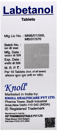 Labetanol Tablet 10 Labetanol Tablet 10