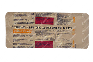 Telismart Beta Xl 50/40 MG Tablet Er 10