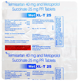 Met Xl T 25 Tablet Pr 20