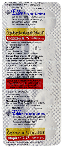 Clopizen A 75 Tablet 10