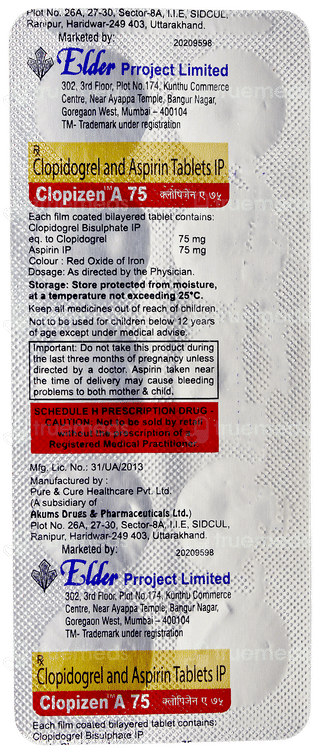 Clopizen A 75 Tablet 10