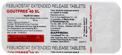 Goutfree 40 Xl Tablet 10 Goutfree 40 Xl Tablet 10