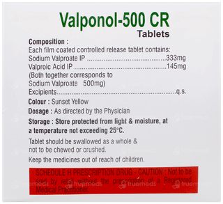 Valponol 500 Cr Tablet 10