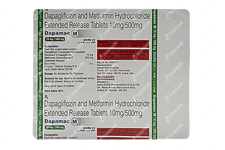 Dapamac M 10/500 MG Tablet Er 15