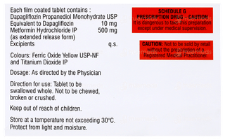 Dapamac M 10mg/500mg Tablet 15