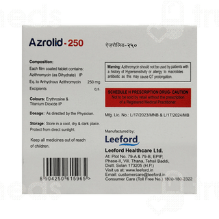 Azrolid 250 Tablet 10