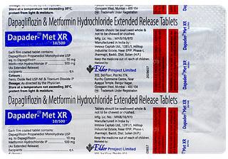 Dapader Met Xr 10/500 Tablet 15