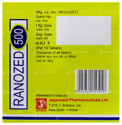 Ranozed 500 Tablet 10 Ranozed 500 Tablet 10