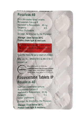 Rosuless 40 MG Tablet 15