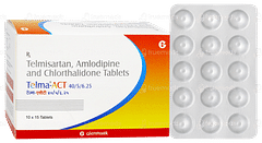 Telma Act 40/5/6.25 Tablet 15