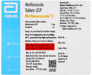 Methimercazole 5 Tablet 30