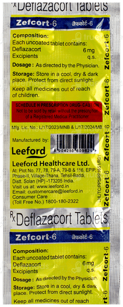 Zefcort 6 Tablet 10 Zefcort 6 Tablet 10