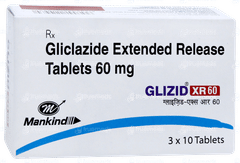 Glizid Xr 60 Tablet 10 Glizid Xr 60 Tablet 10