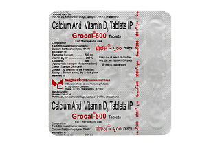 Grocal 500 Mg/250 IU Tablet 15