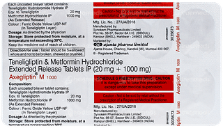 Axegliptin M 1000 Tablet 10