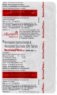 Benitowa Beta 50 Tablet 15