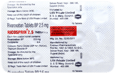 Ricosprin 2.5 Tablet 15 Ricosprin 2.5 Tablet 15