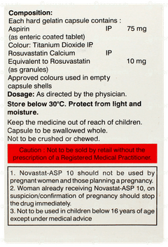 Novastat Asp 10 Capsule 10