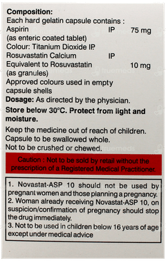 Novastat Asp 10 Capsule 10