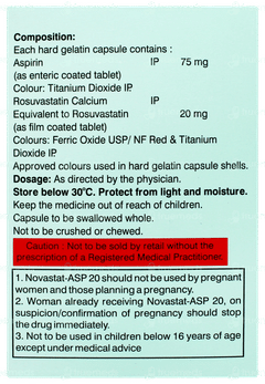 Novastat Asp 20 Capsule 10 Novastat Asp 20 Capsule 10