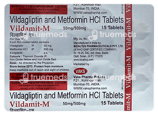 Vildamit M 50 MG Tablet 15