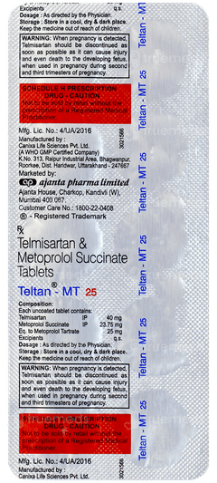 Teltan Mt 25 Tablet 10 Teltan Mt 25 Tablet 10