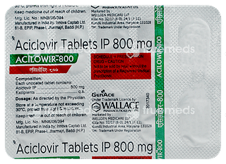 Acilowir 800 MG Tablet  10