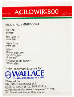 Acilowir 800 Tablet 10