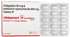 Vildasmart M 50mg/850mg Tablet 15