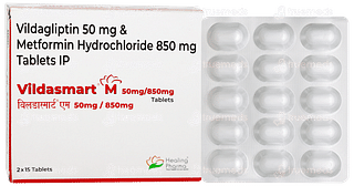 Vildasmart M 50mg/850mg Tablet 15
