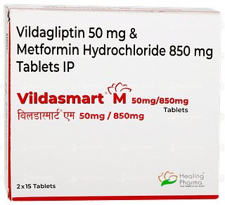 Vildasmart M 50mg/850mg Tablet 15