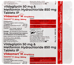 Vildasmart M 50mg/850mg Tablet 15