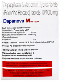 Dapanova M 10/1000 Tablet 15