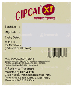 Cipcal Xt Tablet 15