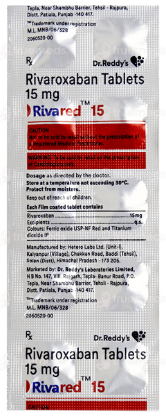 Rivared 15 Tablet 10 Rivared 15 Tablet 10