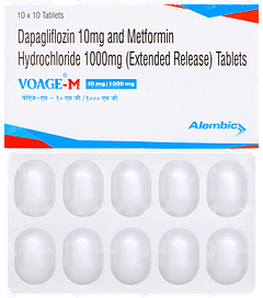 Voage M 10mg/1000mg Tablet 10
