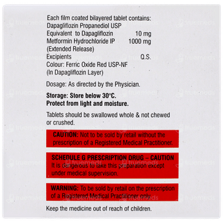 Dapabite M 10/1000 Tablet 10