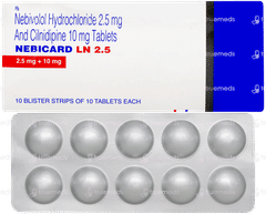 Nebicard Ln 2.5 Tablet 10 Nebicard Ln 2.5 Tablet 10