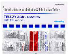 Tellzy Ach 40/5/6.25 Tablet 10