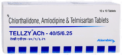 Tellzy Ach 40/5/6.25 Tablet 10 Tellzy Ach 40/5/6.25 Tablet 10