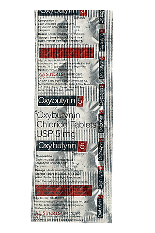 Oxybutyrin 5 Tablet 10