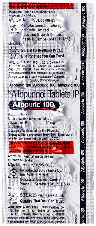 Allopuric 100 Tablet 10