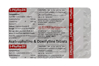 S Phyllin Dx 400/100 MG Tablet 10