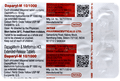 Daparyl M 10/1000 Tablet 10 Daparyl M 10/1000 Tablet 10